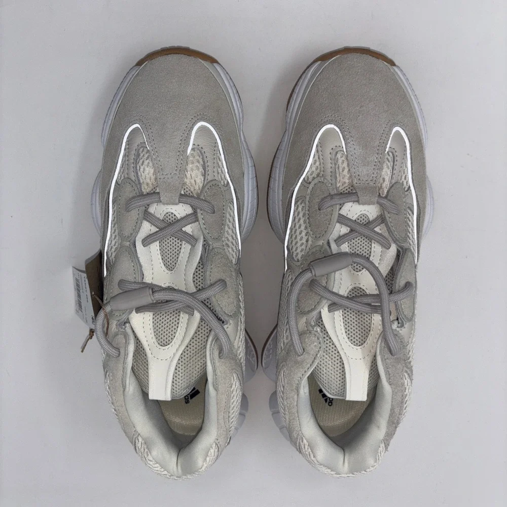 Adidas Yeezy 500 Stone Taupe Mens 10.5 Low Top Sneakers Gum Sole ID1600 NIB Read